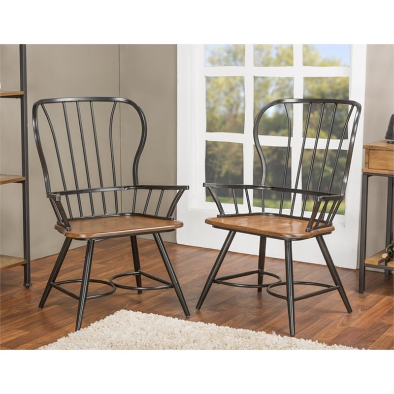 baxton studio longford dining arm chair