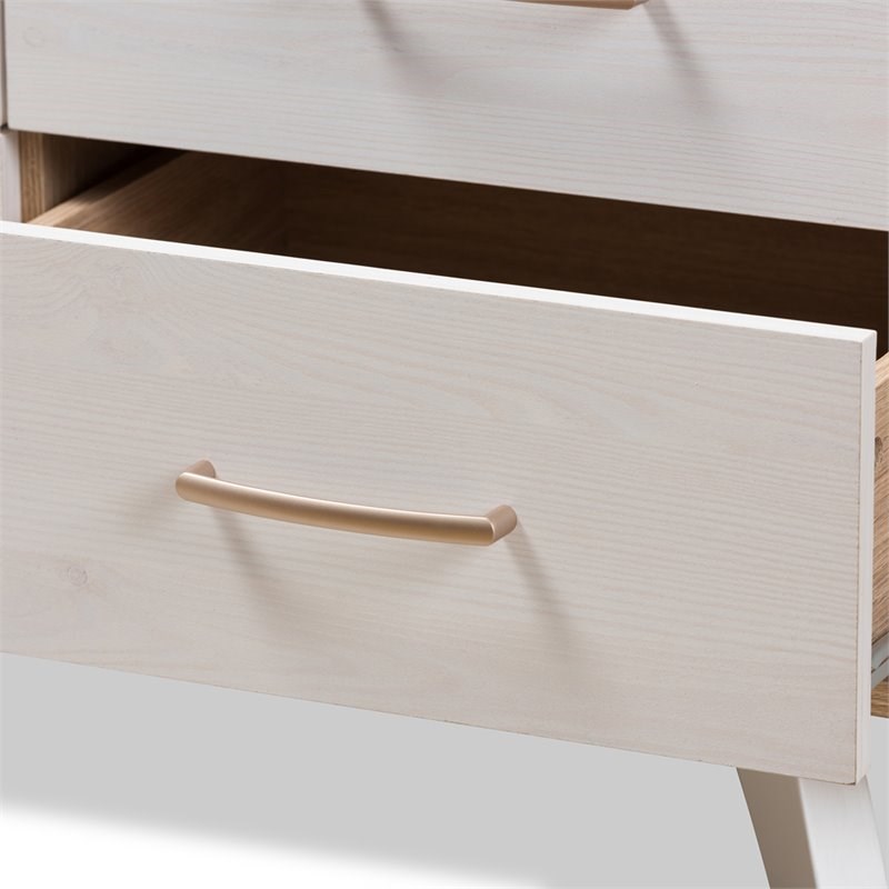 Baxton Studio Helena 6 Drawer Double Dresser In Natural And Whitewash   1715995 6 L 