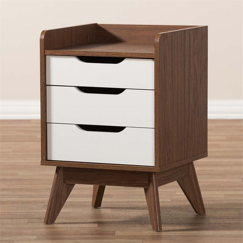 brighton 3 piece modern dresser and (set of 2) nightstand set in white