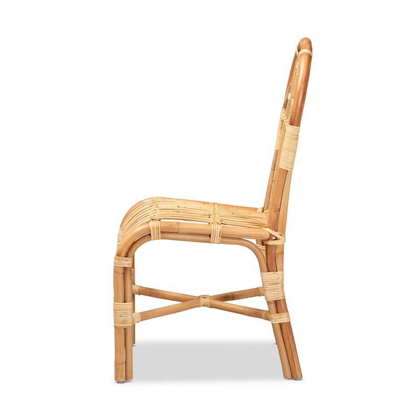 Baxton Studio Athena Natural Finished Rattan Chair
