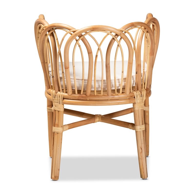 Baxton Studio Melody Natural Finished Rattan Chair 185 21003 11868 Cymx