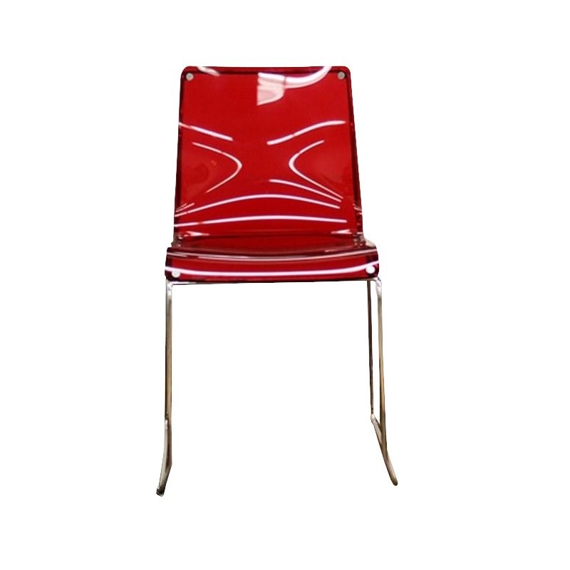Lino Accent Dining Chair in Red (Set of 2) Homesquare