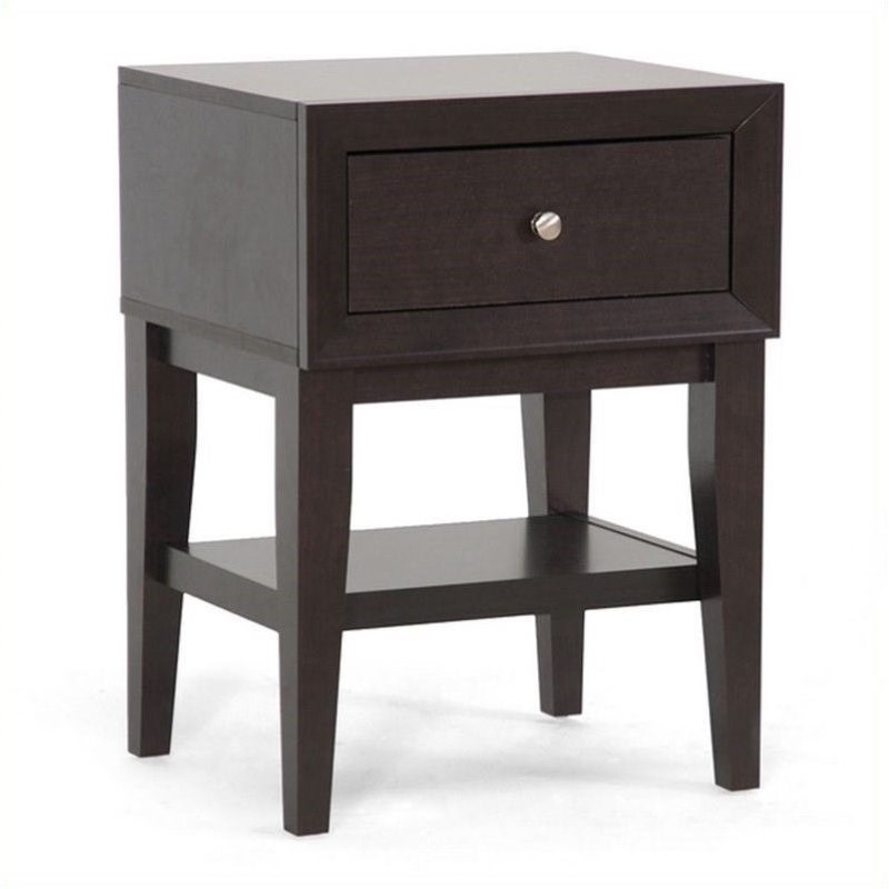 Gaston Accent Table and Nightstand in Dark Brown