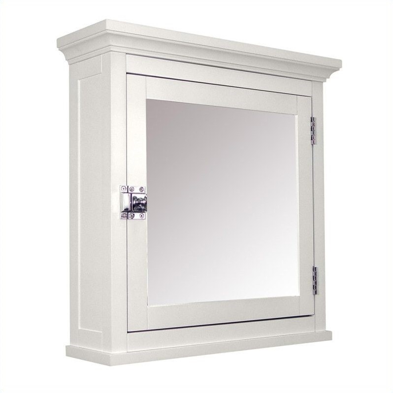 Elegant Home Fashions Madison 1-Door Medicine Cabinet in White