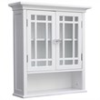 Elegant Home Fashions Neal 2-Door Wall Cabinet in White