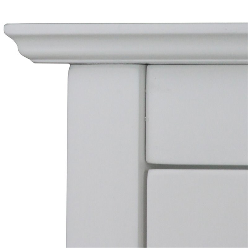 Elegant Home Fashions Connor 2-Door Floor Cabinet in White