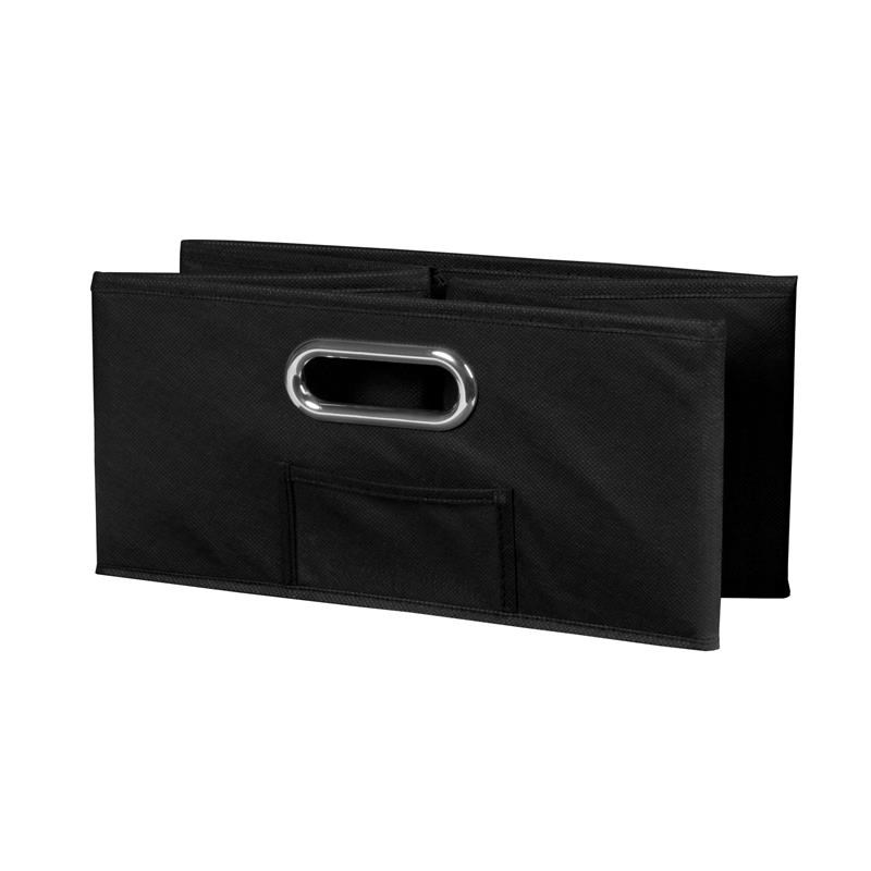 Niche Cubo Set of 4 Half-Size Foldable Fabric Storage Bins- Black