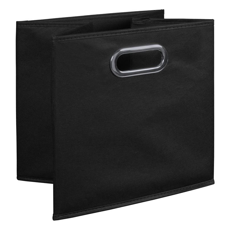 Niche Cubo Set of 2 Foldable Fabric Storage Bins- Black