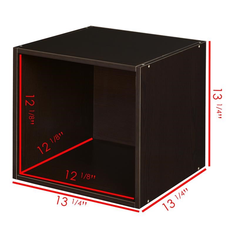Niche Cubo Storage Set- 1 Full Cube/2 Half Cubes w/ Foldable Bins- Truffle/White