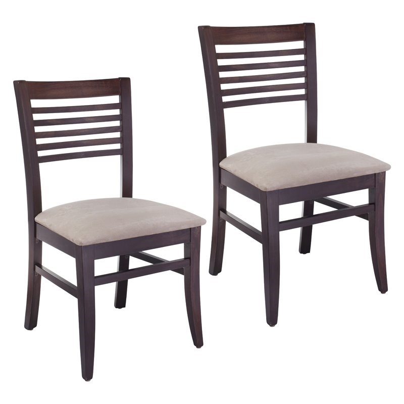 Beechwood Mountain Venetion Dining Side Chair in Walnut (Set of 2)