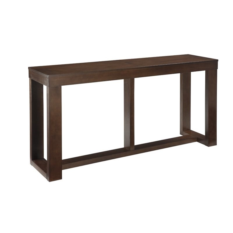 ashley furniture watson console table in dark brown - t481-4