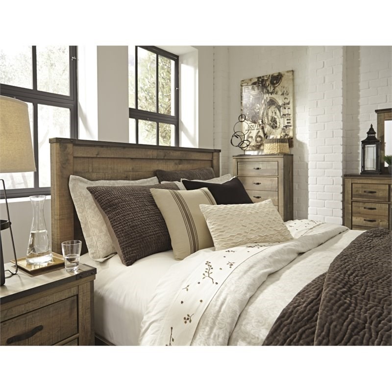 Ashley Furniture Trinell Queen Panel Headboard in Brown Homesquare