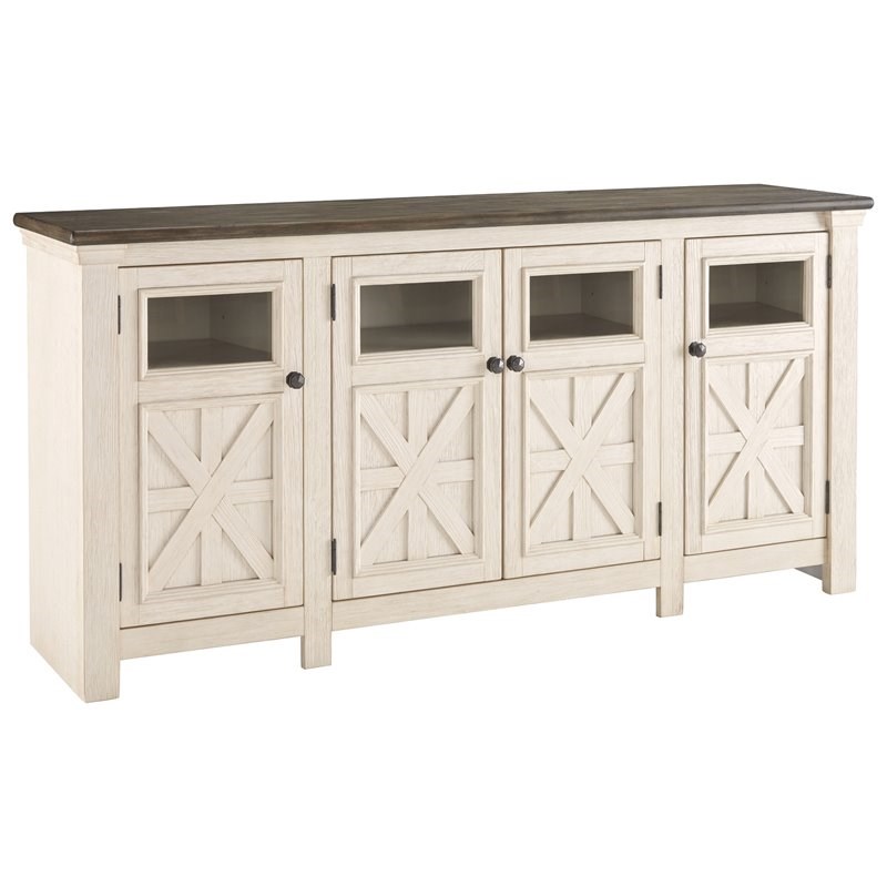 Ashley Furniture Bolanburg Engineered Wood Extra Large TV Stand in Two ...