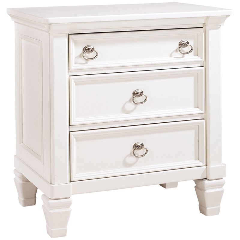 ashley furniture prentice contemporary 3drawer wood nightstand in