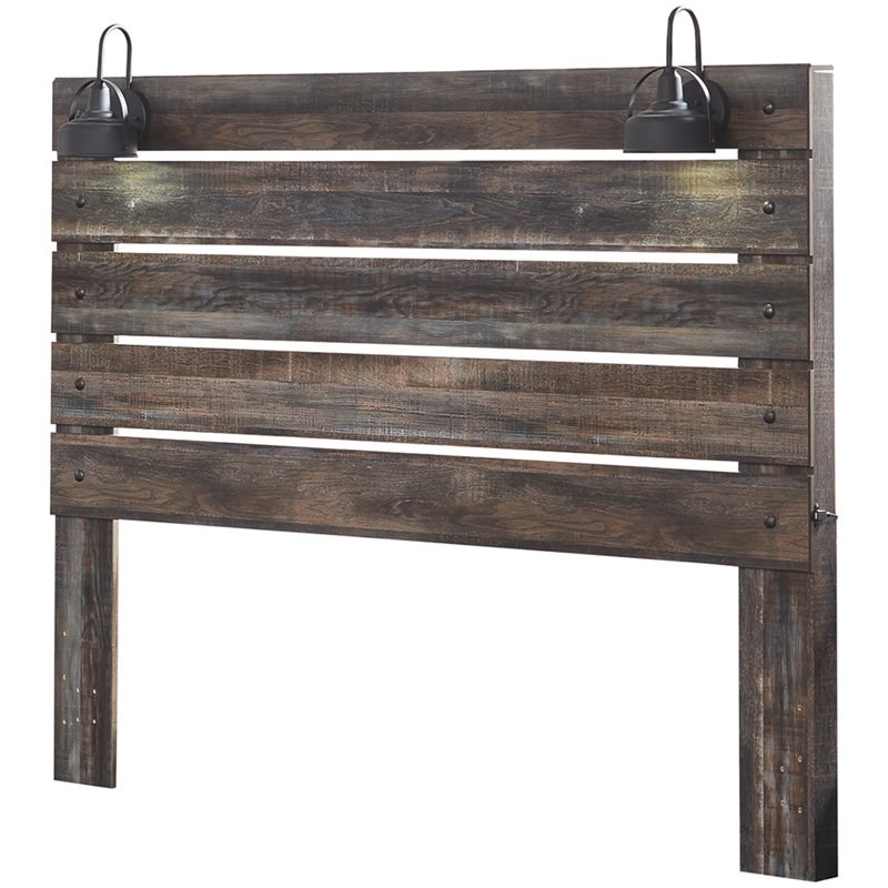 ashley furniture drystan king slat panel headboard with sconces b21158