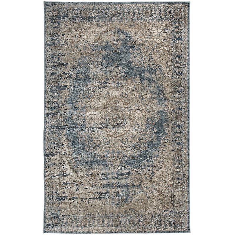 Ashley Furniture South 8' x 10' Rug in Blue and Tan