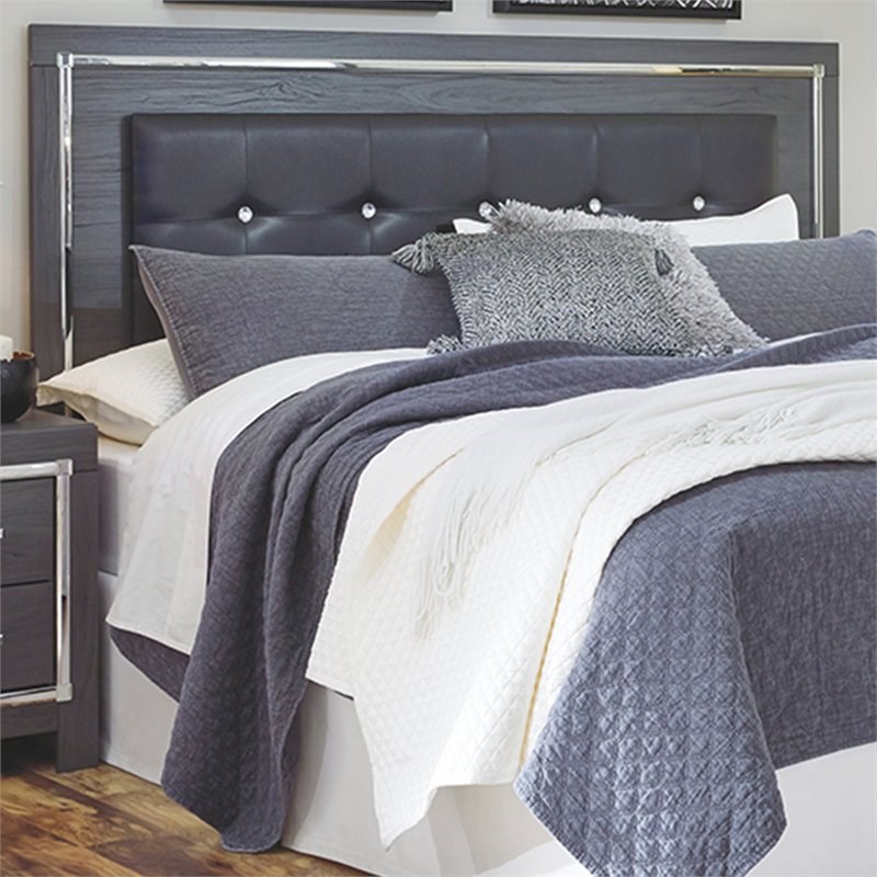ashley furniture lodanna king california king panel headboard in gray