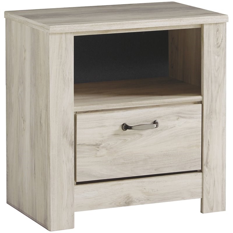 Ashley Furniture Bellaby 1 Drawer Nightstand with USB Ports in White