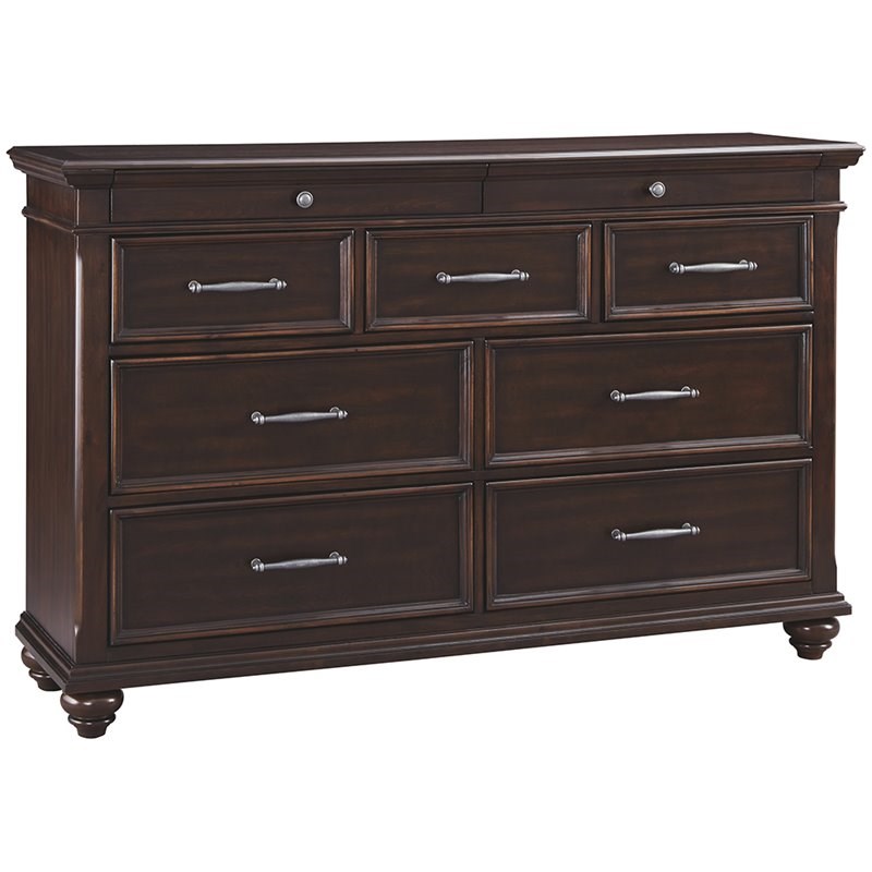 Ashley Furniture Brynhurst 9 Drawer Dresser in Dark Brown Homesquare
