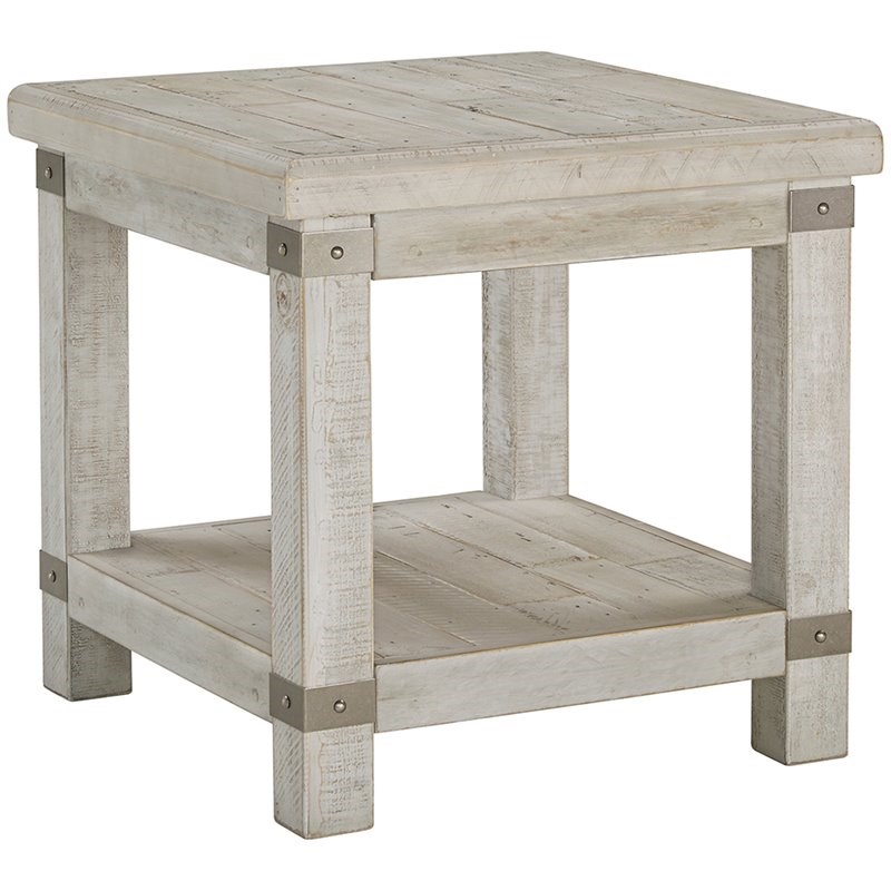 Ashley Furniture Carynhurst End Table in Whitewash and Gray