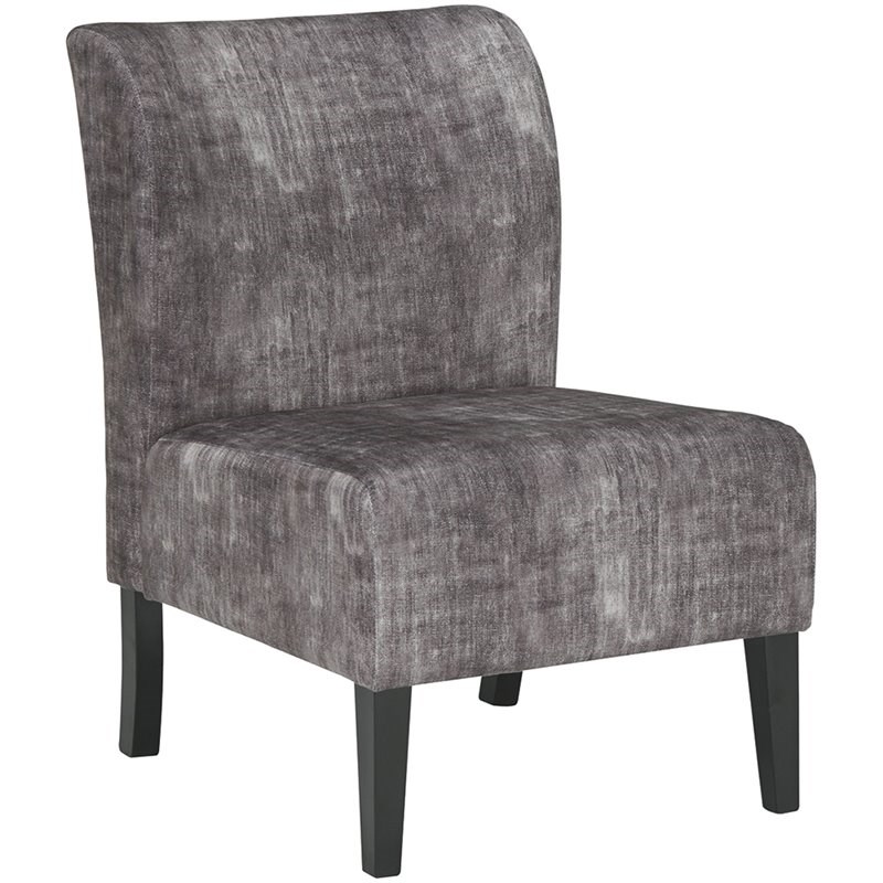 Ashley Triptis Slipper Chair in Charcoal Gray