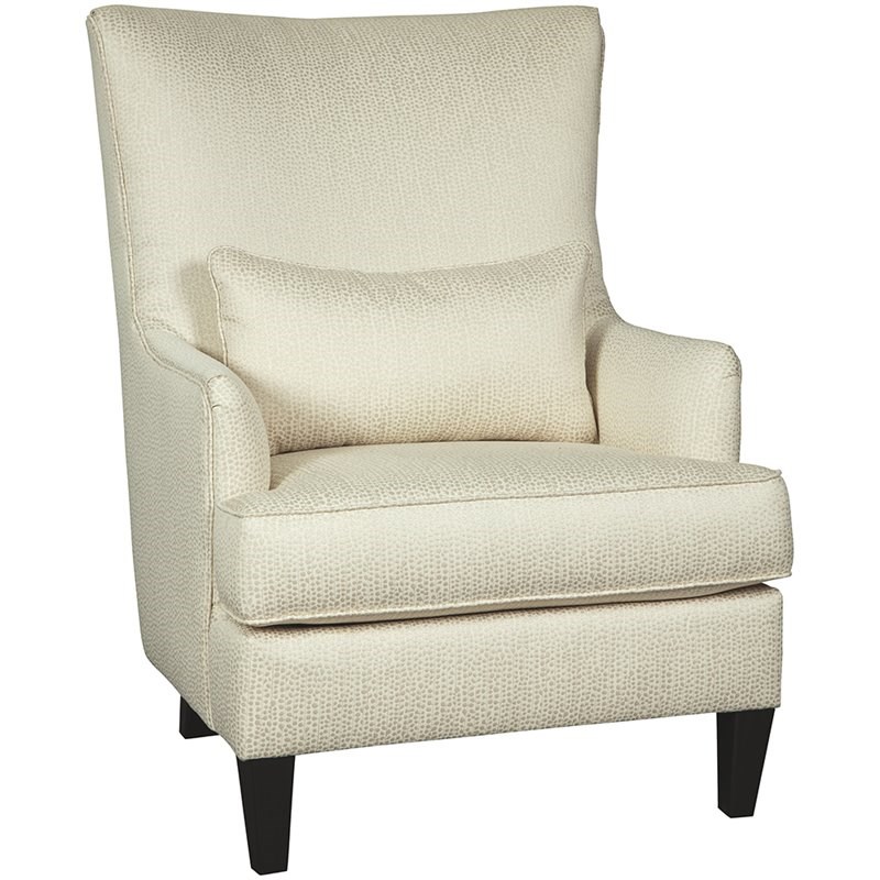 Ashley Paseo Velvet Accent Chair in Ivory
