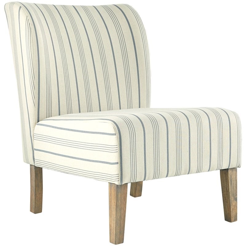 Ashley Triptis Accent Chair in Cream and Blue