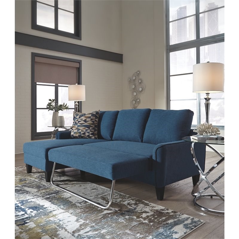 Signature Design by Ashley Jarreau Sofa Chaise Sleeper in Blue Homesquare