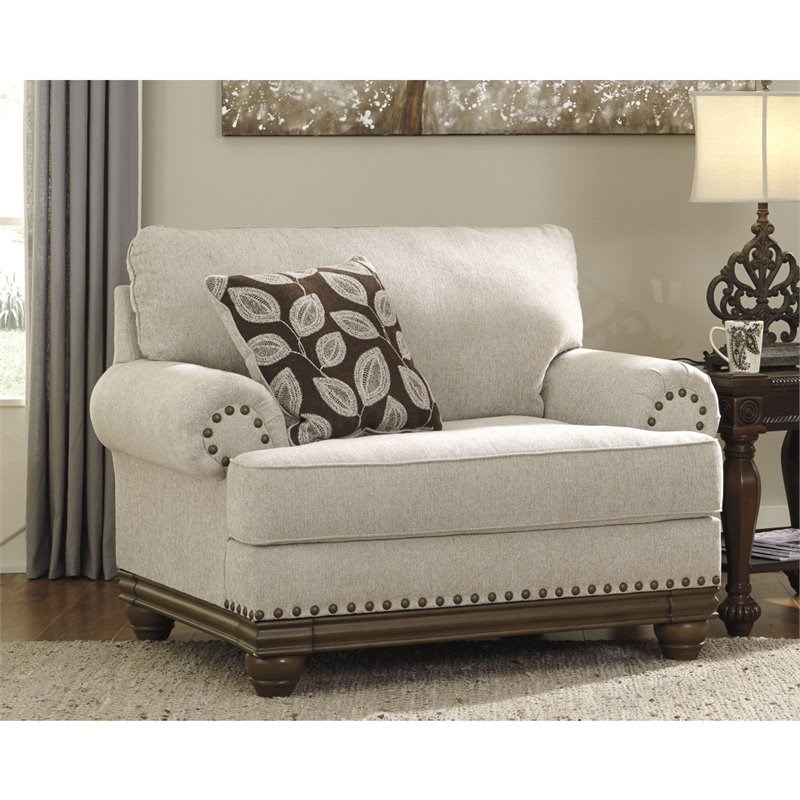 Signature Design by Ashley Harleson Oversized Accent Chair in Wheat