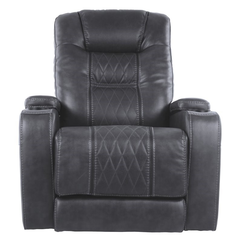 Signature Design by Ashley Composer Power Recliner in Gray Homesquare