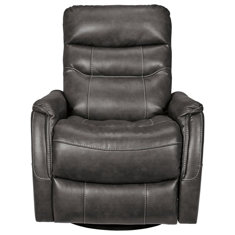 ashley riptyme quarry swivel glider recliner