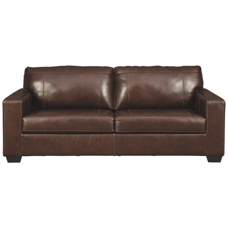 Signature Design by Ashley Morelos Leather Queen Sleeper Sofa in ...