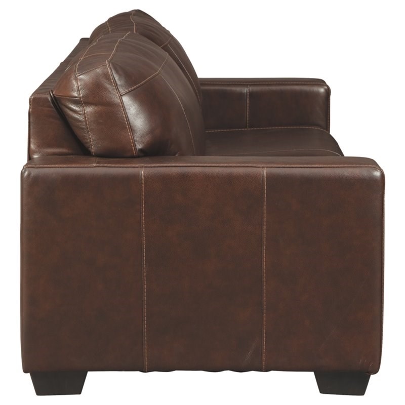 Signature Design by Ashley Morelos Leather Queen Sleeper Sofa in