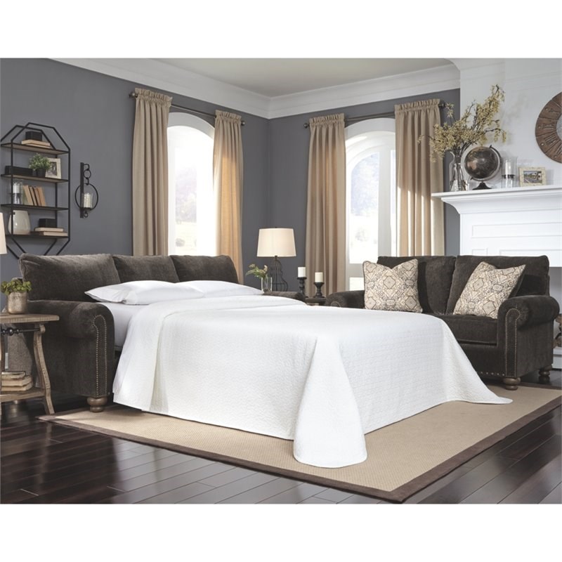 Signature Design by Ashley Stracelen Queen Sleeper Sofa in Sable