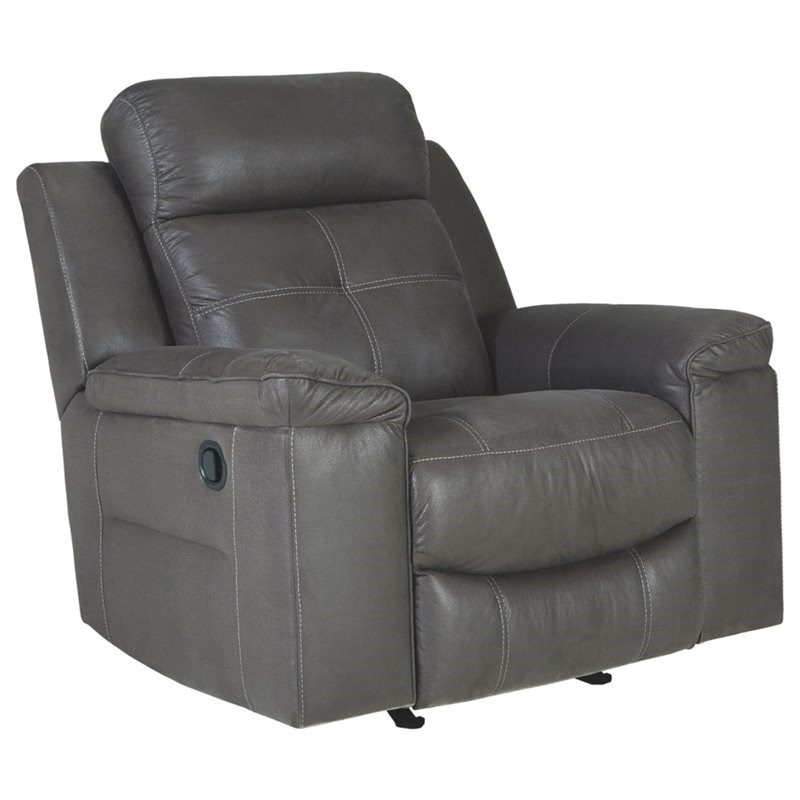 signature design by ashley jesolo rocker recliner in dark gray - 8670525