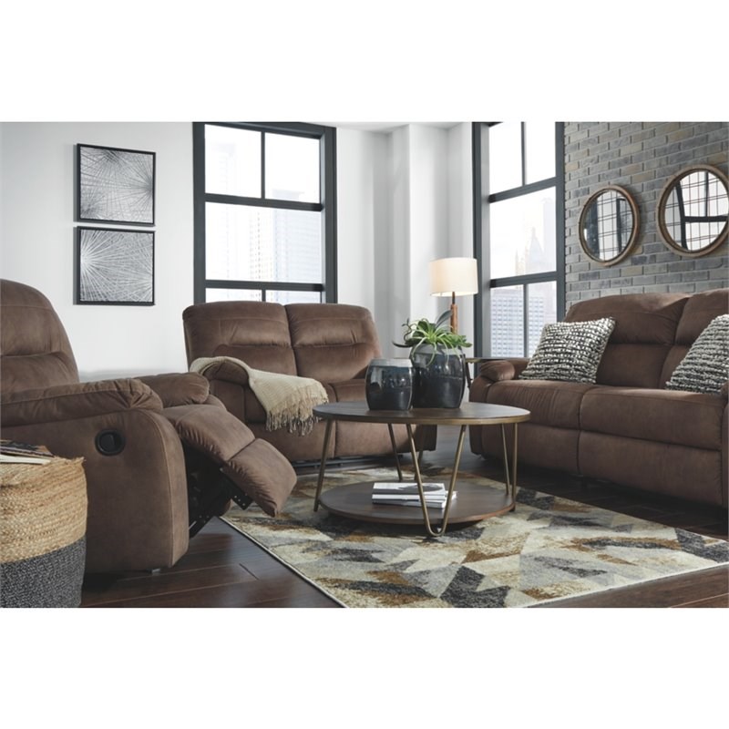 Signature Design by Ashley Bolzano 2 Seat Reclining Sofa in Coffee
