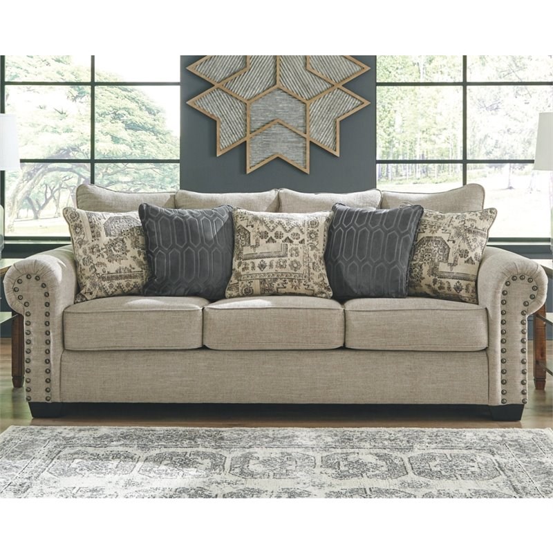 Signature Design by Ashley Zarina Sofa in Jute Homesquare