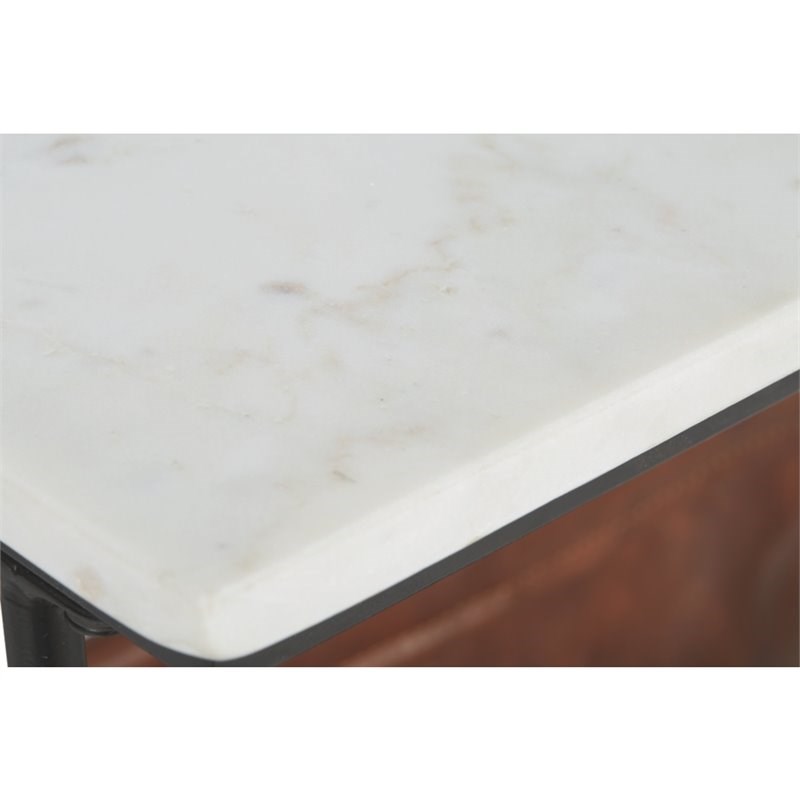 Signature Design by Ashley Etanbury Accent Table in Brown and Black and White
