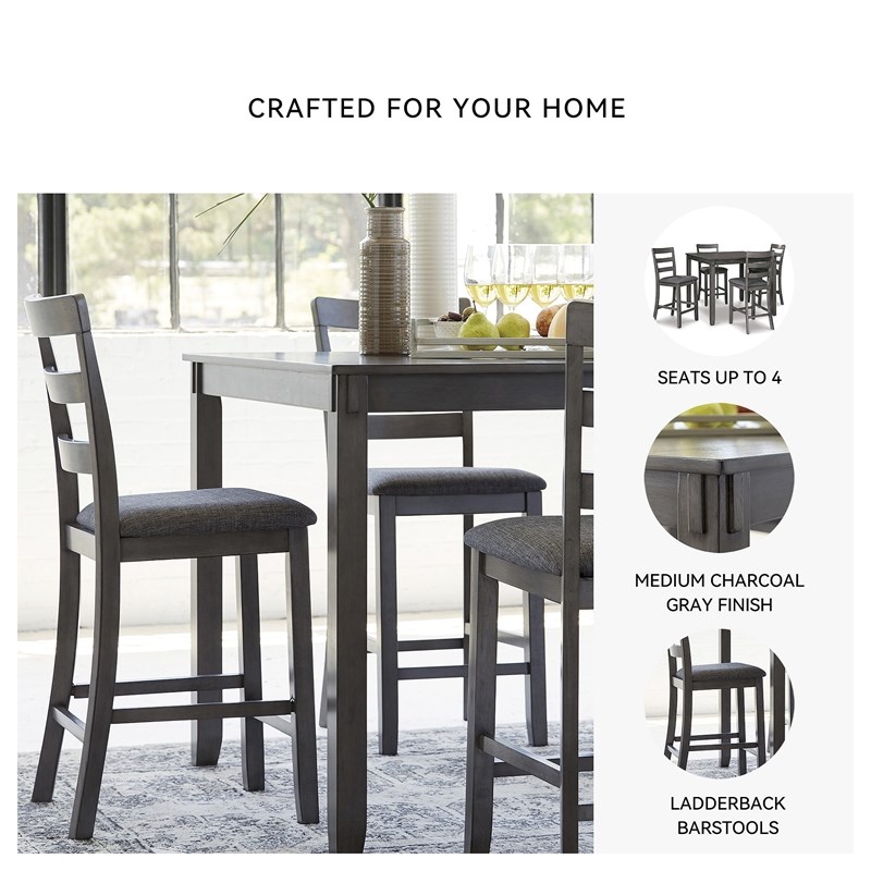 Signature Design by Ashley Bridson 5 Piece Square Dining Table Set in