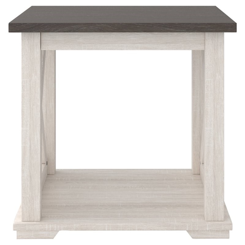 Signature Design by Ashley Dorrinson Square End Table in Two Tone