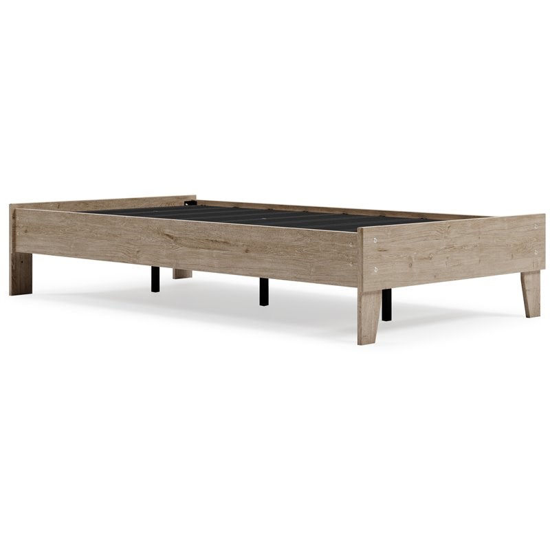 Ashley Furniture Oliah Twin Engineered Wood Platform Bed in Natural