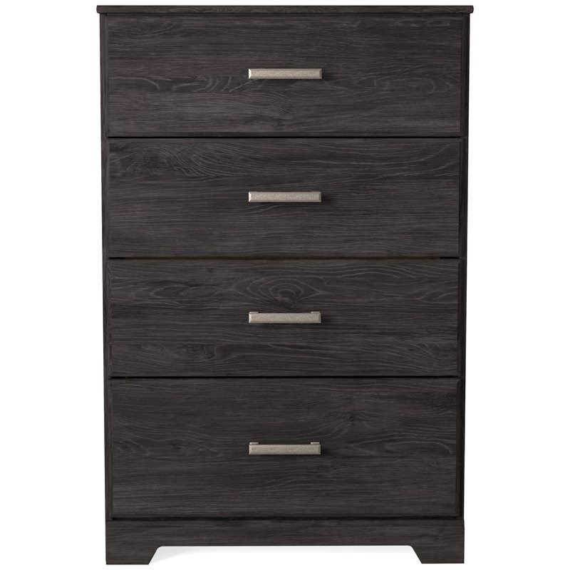 Ashley Furniture Belachime Four Drawer Engineered Wood Chest in Black