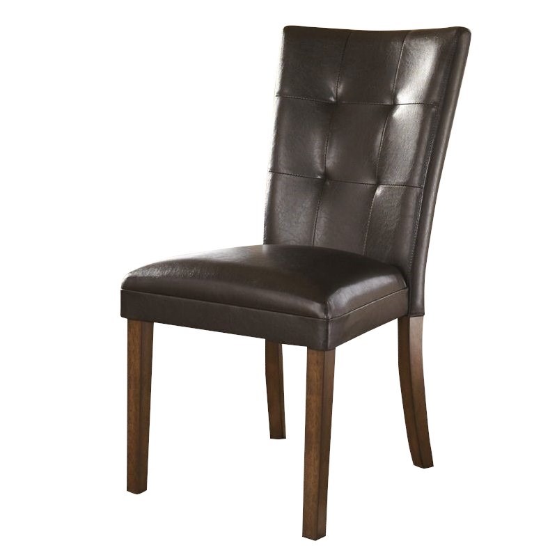 Ashley Furniture Lacey Dining Chair in Medium Brown Homesquare