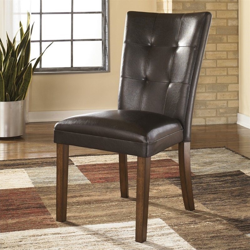 Ashley Furniture Lacey Dining Chair in Medium Brown Homesquare