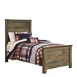 Ashley Furniture Trinell Wood Twin Panel Bed in Brown