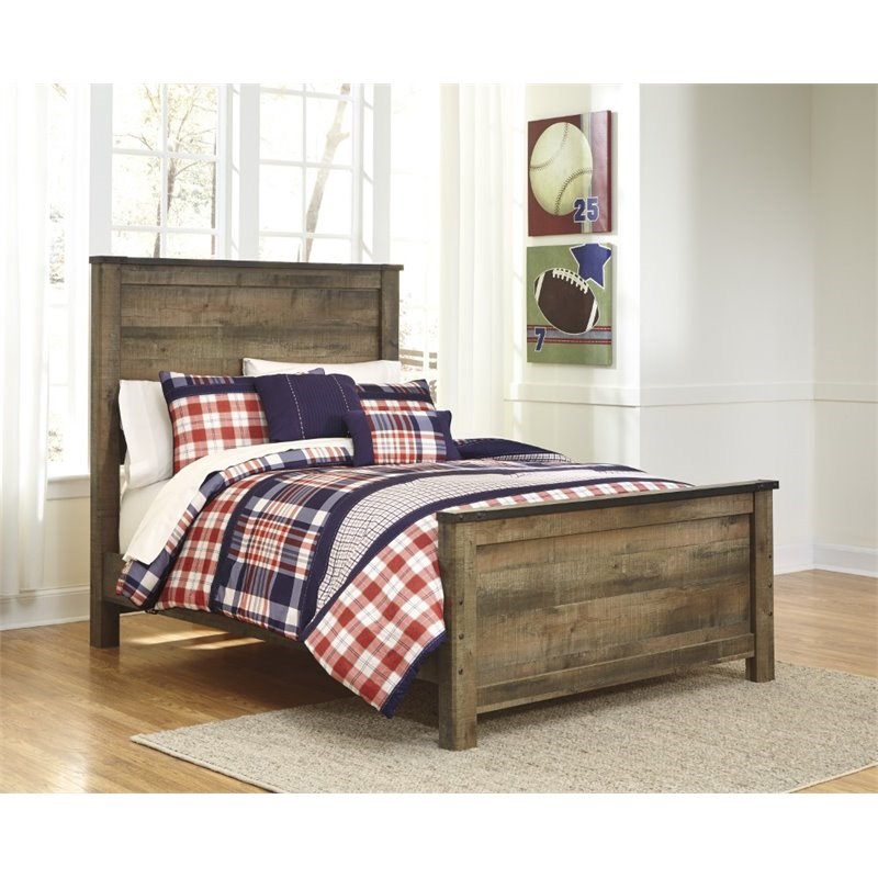 Ashley Furniture Trinell Full Panel Bed in Brown