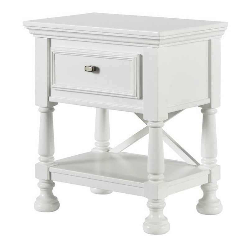 Ashley Furniture Kaslyn 1 Drawer Wood Nightstand In White B502 91