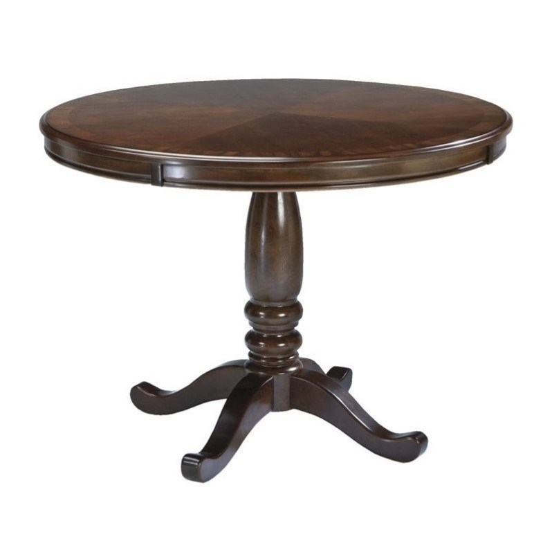 ashley furniture leahlyn round dining table in medium brown d43615tbkit