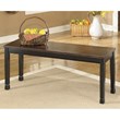 Ashley Owingsville Large Dining Bench in Black and Brown