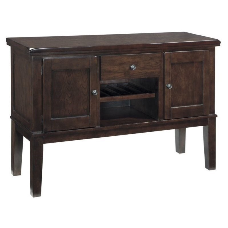 Ashley Haddigan Buffet Table in Dark Brown Homesquare